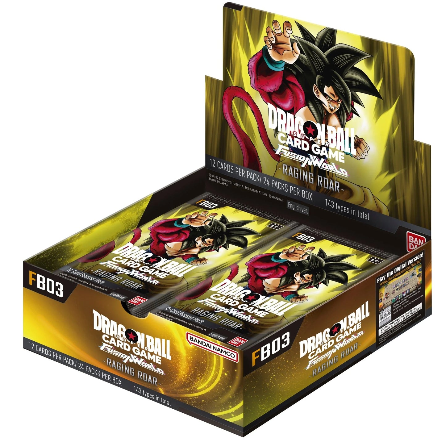 Dragon Ball Super CG: Fusion World Raging Roar Booster Box (FB03)